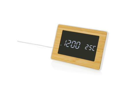 Reloj Utah RCS Rplastic bambú LED