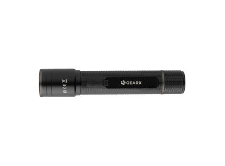 Linterna recargable USB Gear X aluminio reciclado RCS