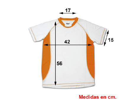 CAMISETA TECNICA ARABIA NIÑO NARANJA 9/11