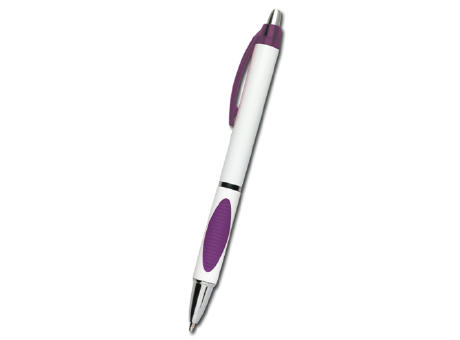 BOLIGRAFO PLASTICO BRICO MORADO