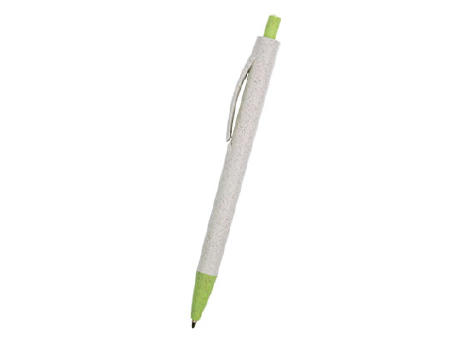 BOLIGRAFO CAÑA DE TRIGO/ABS ECOTAM VERDE