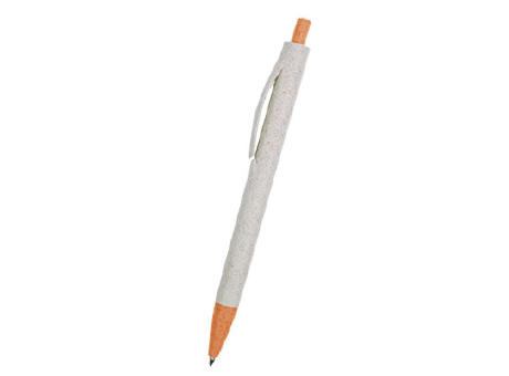 BOLIGRAFO CAÑA DE TRIGO/ABS ECOTAM NARANJA