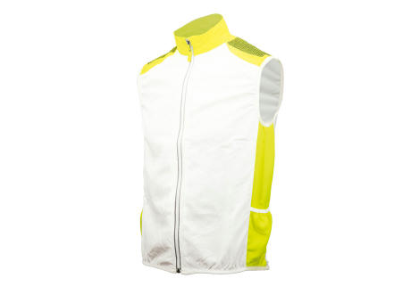 CHALECO CORTAVIENTOS RUN AND PRO JACKIE AMARILLO FLUOR XXL