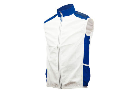 CHALECO CORTAVIENTOS RUN AND PRO JACKIE BLANCO AZUL XL