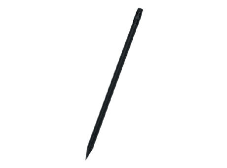 LAPIZ LAEVO MADERA NEGRA CON GOMA TRIANGULAR NEGRO