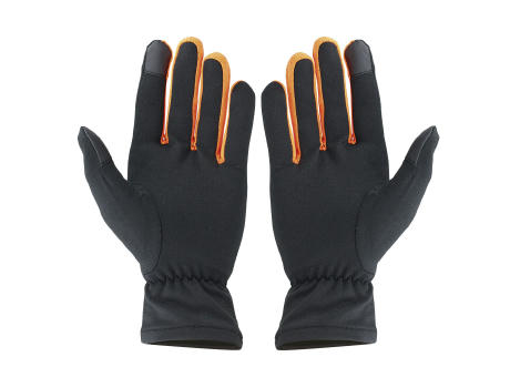 GUANTE RUNNING LAVA NEGRO NARANJA