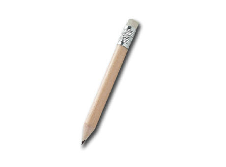 LAPIZ LABURA MINI CON GOMA REDONDO NATURAL