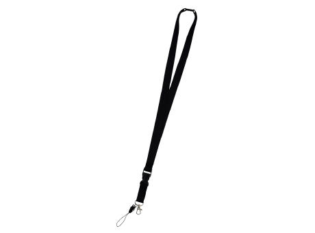 LANYARD POLIESTER LAWIN NEGRO