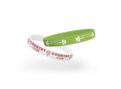 PULSERA SILICONA SITEX CON BAJO-RELIEVE CON RELLENO DE COLOR