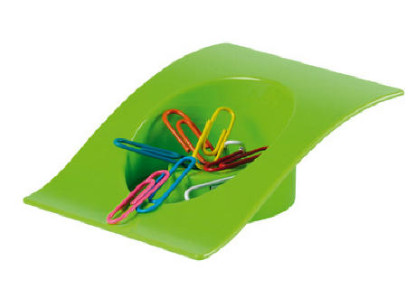 PORTACLIPS PLASTICO SUPPORT VERDE