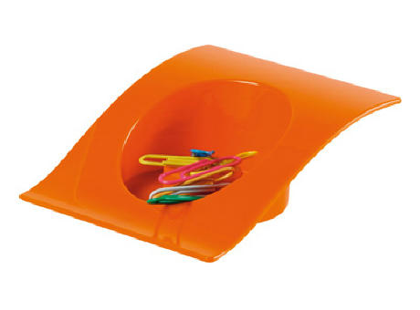 PORTACLIPS PLASTICO SUPPORT NARANJA