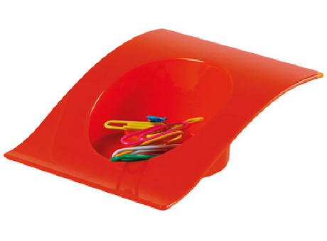 PORTACLIPS PLASTICO SUPPORT ROJO