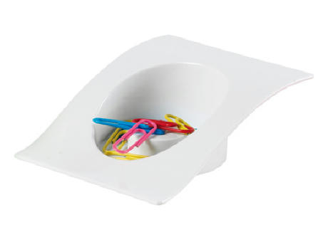 PORTACLIPS PLASTICO SUPPORT BLANCO