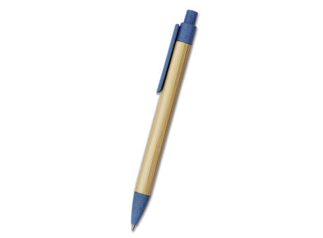 BOLIGRAFO BAMBIX CARTÓN SIMIL BAMBÚ AZUL ROYAL
