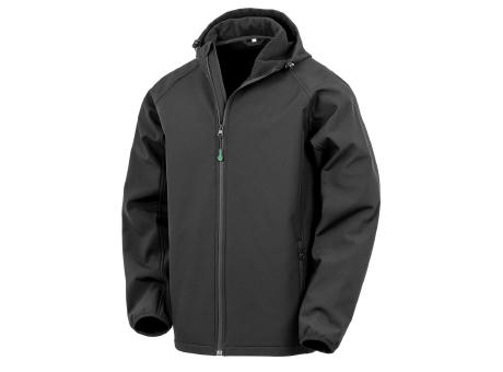 Softshell reciclado de 3 capas con capucha hombre