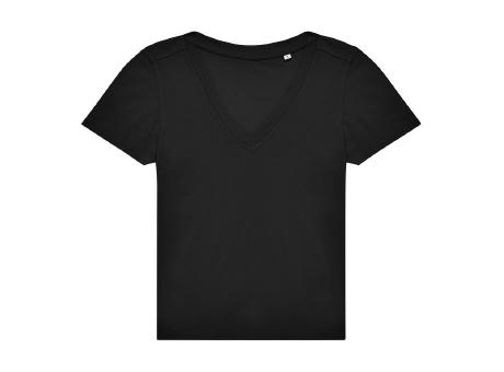 Camiseta con Cuello en V de Mujer #E150