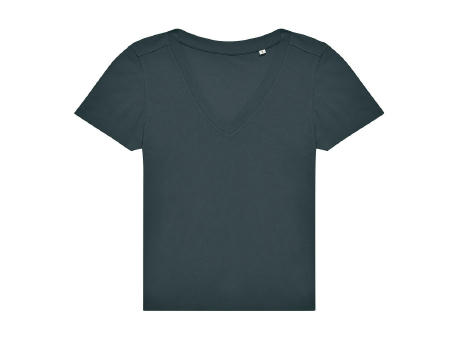 Camiseta con Cuello en V de Mujer #E150
