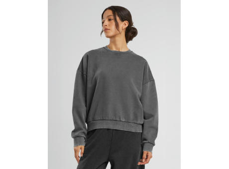 Sudadera de Cuello Redondo Vintage Heavy de Mujer