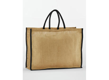 Bolsa shopper de yute natural almidonado Market