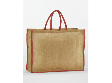 Bolsa shopper de yute natural almidonado Market