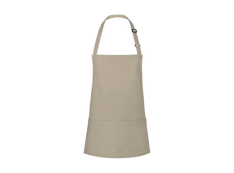 Delantal peto corto Basic con hebilla y bolsillo