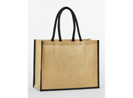 Bolsa Shopper Classic de yute natural almidonado