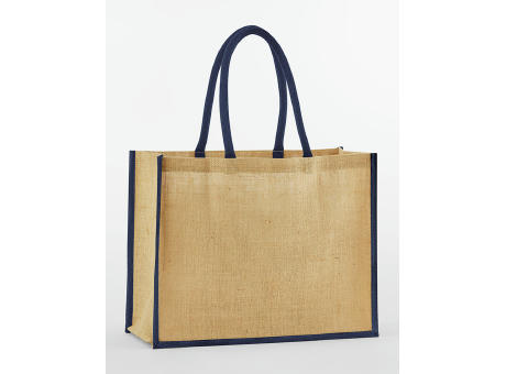 Bolsa Shopper Classic de yute natural almidonado