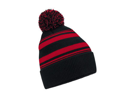 Gorro con rayas en abanico