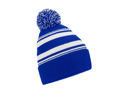 Gorro con rayas en abanico