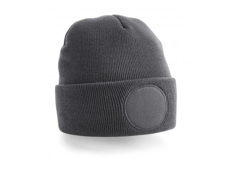 Gorro con parche redondo 