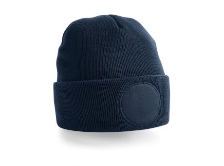 Gorro con parche redondo 