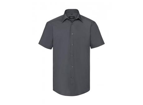 Camisa popelin manga corta hombre