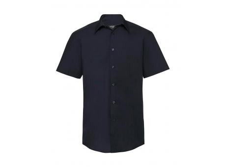Camisa popelin manga corta hombre