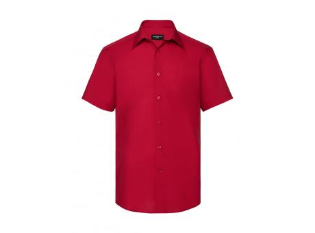 Camisa popelin manga corta hombre