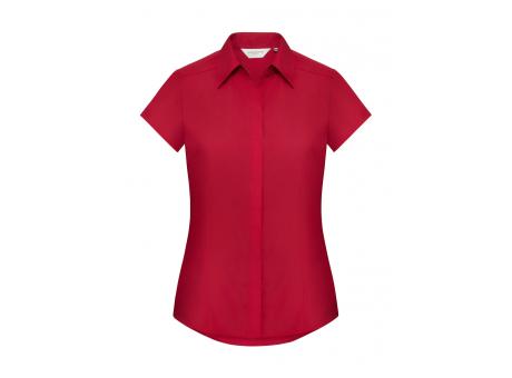 Camisa popelin manga corta mujer