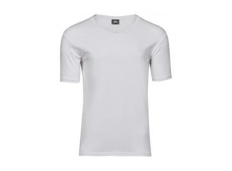 Camiseta cuello V ajustada hombre