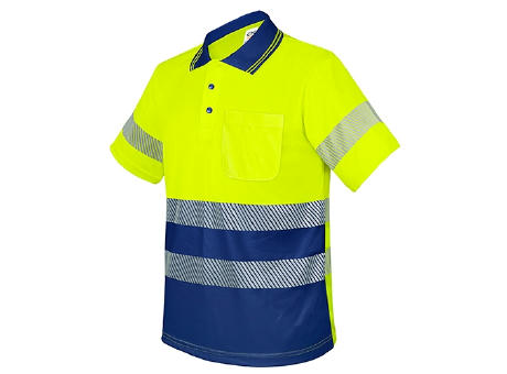 POLO CON BOLSILLO Y BANDAS REFLECTANTES ELÁSTICAS “QVO”