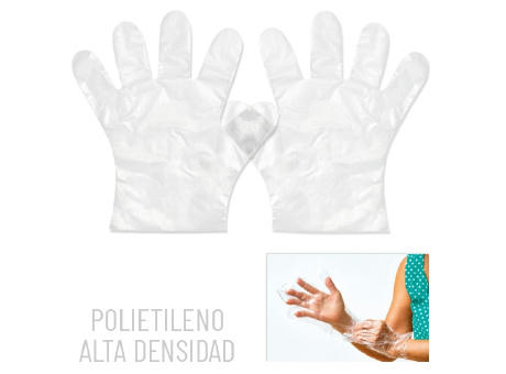 GUANTE POLIETILENO ALTA DENSIDAD SALUS