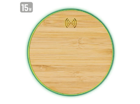 CARGADOR ULTRARRAPIDO 15W DE BAMBU 