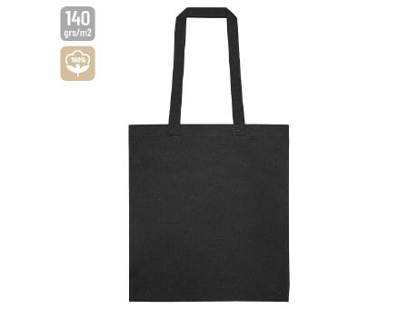 BOLSA DE ASA NEGRA ALGODON 