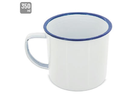 MUG METÁLICA ESMALTADA “RETRO” REBORDE