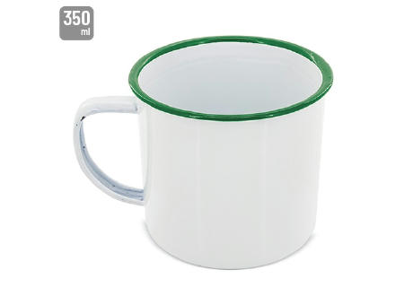 MUG METÁLICA ESMALTADA “RETRO” REBORDE
