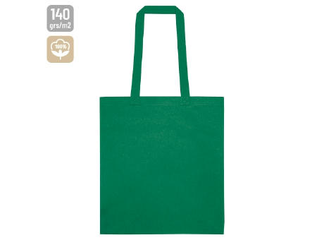 BOLSA DE ASA VERDE ALGODON 