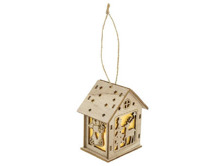 CABAÑA DE MADERA CON LUZ 