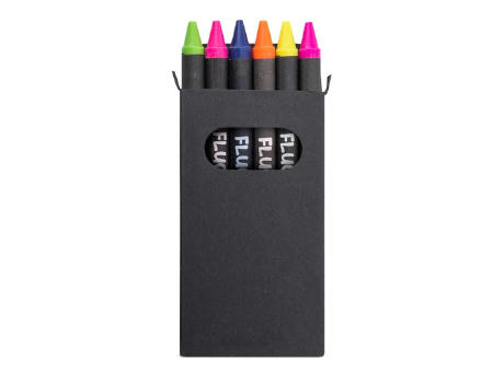 CAJITA DE 6 CERAS FLUOR 