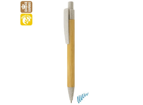 BOLIGRAFO DE BAMBU Y FIBRA DE TRIGO 