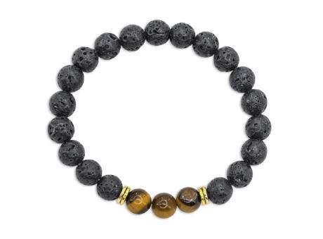 PULSERA PIEDRA VOLCÁNICA 