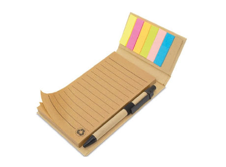 LIBRETA MARCADOR CON BOLIGRAFO DE SOBREMESA 