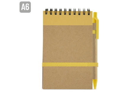 BLOC DE NOTAS CON BOLIGRAFO RECICLADO 