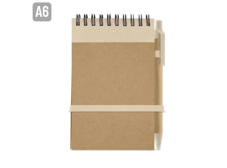 BLOC DE NOTAS CON BOLIGRAFO RECICLADO